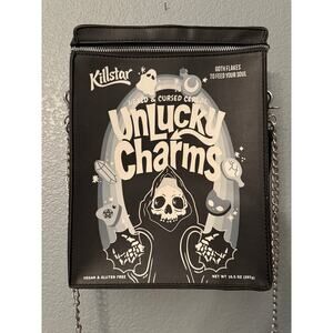 NWOT Killstar Unlucky Charms Cereal Box Backpack Ghostface Halloween Goth Humor